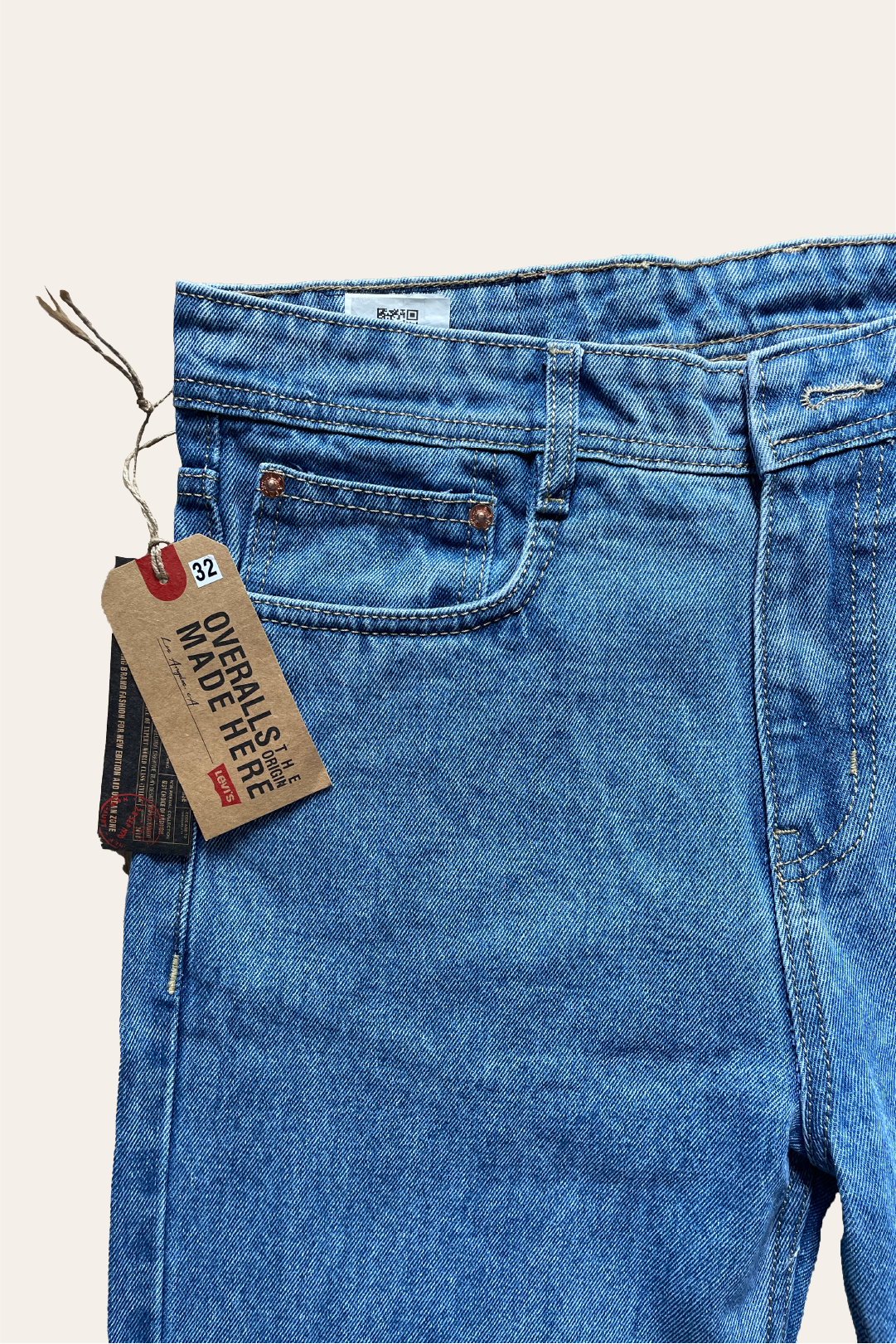 Levi's loose-fit jeans denim ( LV BLUE )