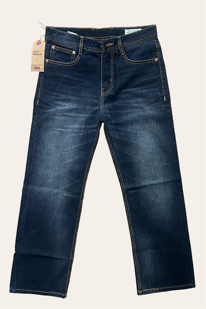 Levi's Loose Straight Blue Plain ( BLUE SHADE )